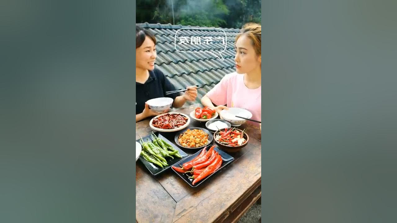 (Spicy Food Eating) - Rice with 5 kind of Chillies - Spicy mukbang ASMR #Shorts