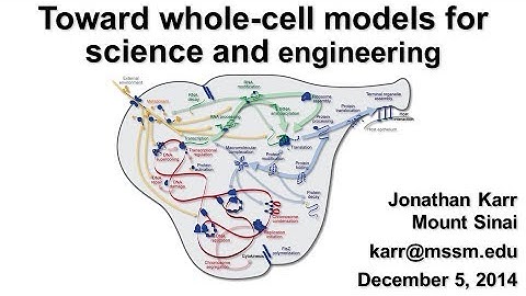 Toward whole-cell models for science and engineering - Jonathan Karr - JAFoS - December 2014