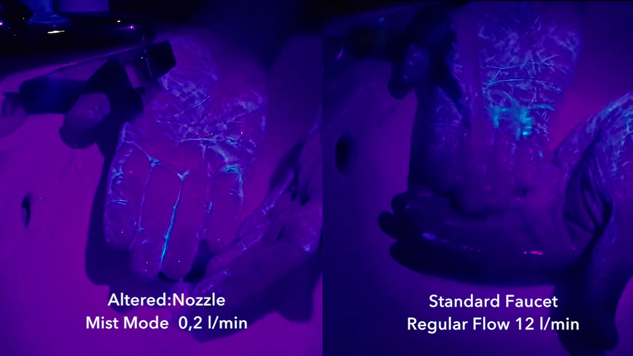 Altered:Nozzle Hand Wash Efficiency