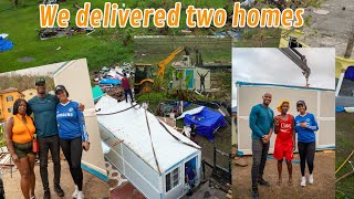 Download Lagu Delivering two container homes to families who lost  their homes during hurricane Melissa . MP3