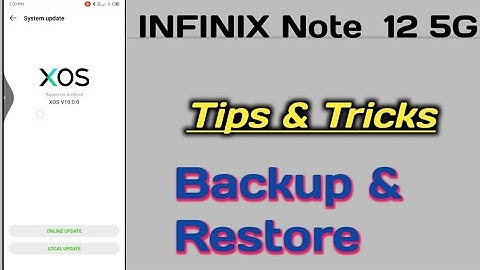INFINIX Note 12 5G phone setting setup 👉Backup & Restore