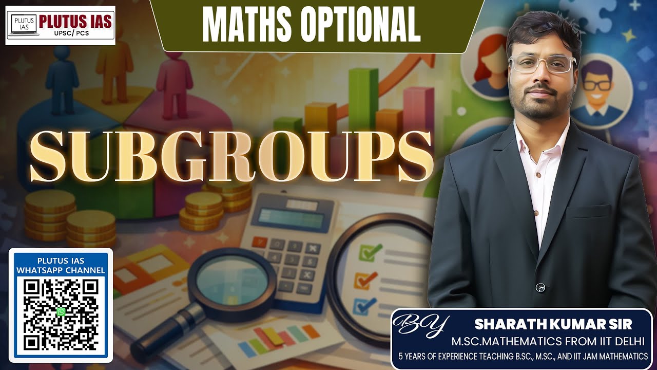 Subgroups Explained by Sharath Kumar | Group Theory for UPSC, IIT-JAM & CSIR-NET |  Maths Club