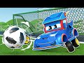 Super RACING CAR plays FOOTBALL!