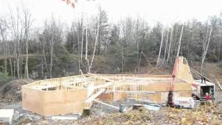 Time Lapse Movie Installing My House Trusses