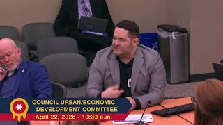 Council Urban & Economic Development Committee Meeting