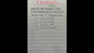 Identify the reagent used in the following conversion? MCQ#073