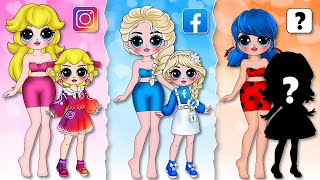 SOCIAL MEDIA TRENDS Fashion: Peach Princess, Elsa & Miraculous Ladybug | 30 BEST DIYs Paper Crafts