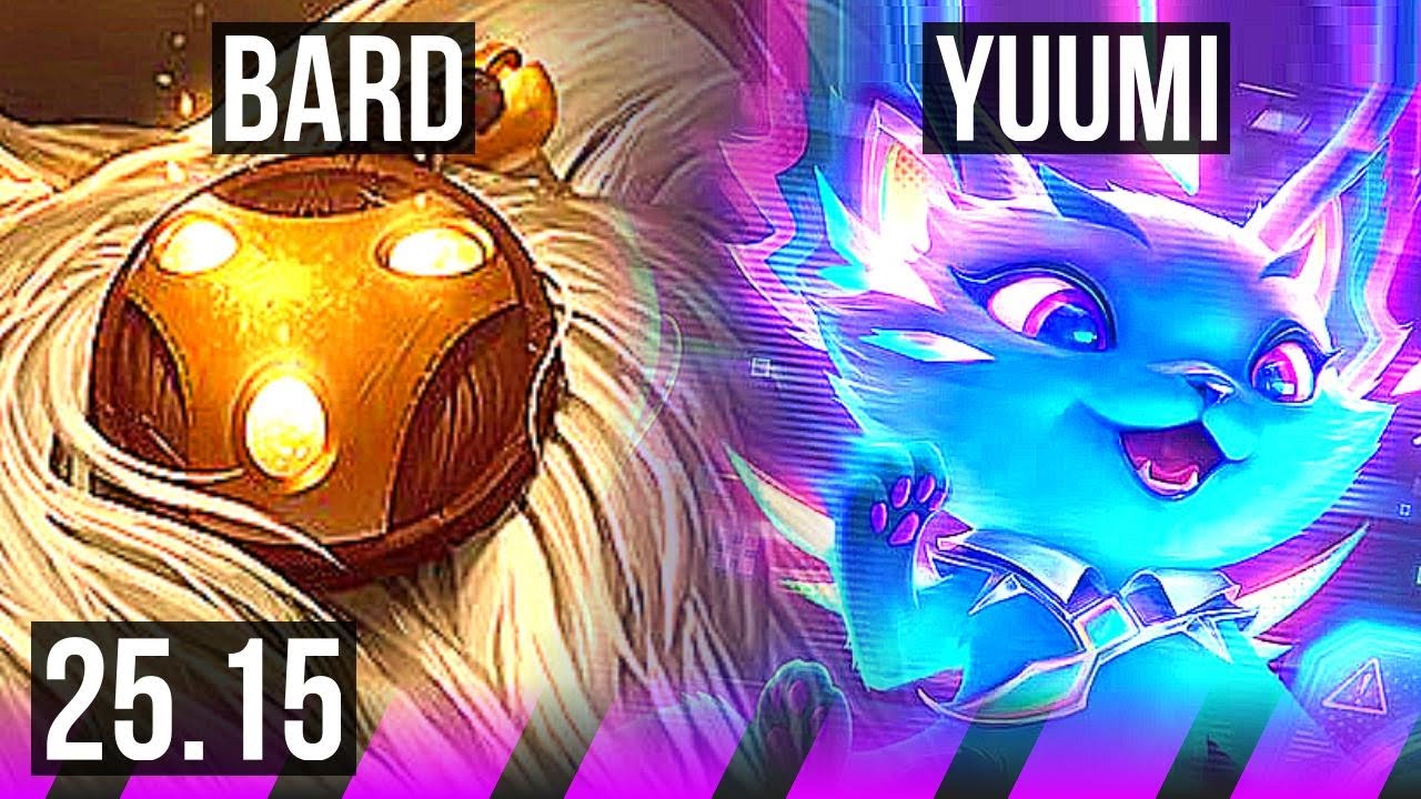 BARD & Ezreal vs YUUMI & Yunara (SUP) | NA Master | 25.15