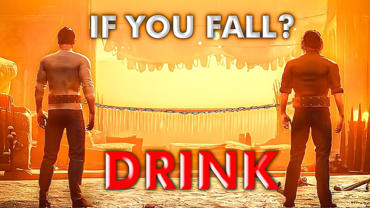 Chained Together, but every time we fall WE DRINK