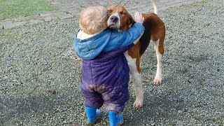 When you are my entire world - Cute dog and their little companion