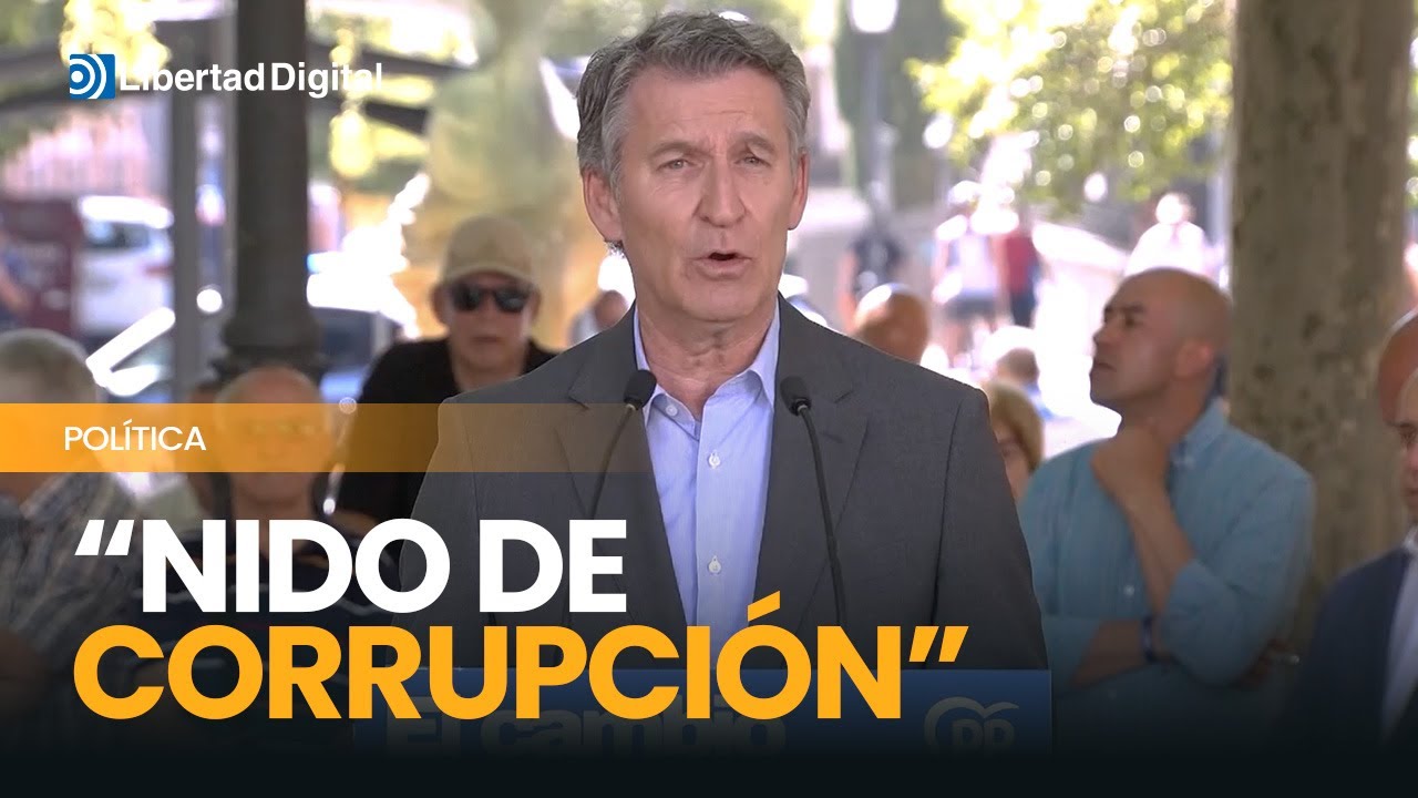 Feijóo avisa sobre la imagen internacional de España: "Nido de corrupción"