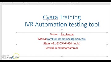 Cyara  Training