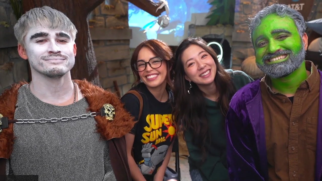 Valkyrae and Fuslie transform Squeex and Ludwig into their Dark Souls characters...