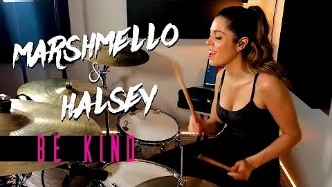 Marshmello & Halsey - Be Kind | DRUM COVER Domino Santantonio