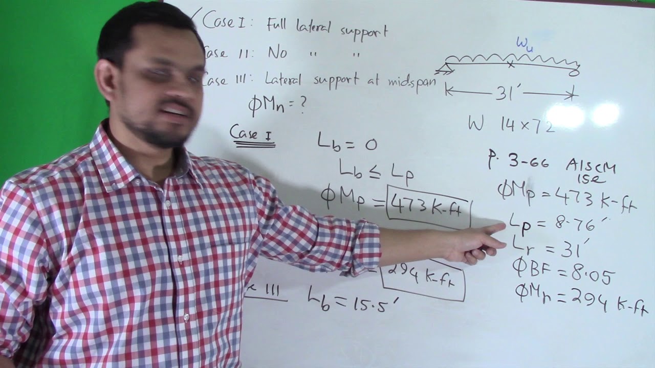 Steel Beam Design Examples For Moment YouTube