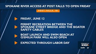 Spokane River access at Post Falls to open Friday