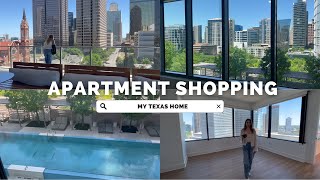 MOVING OUT AGAIN? SHOPPING FOR APARTMENTS in downtown DALLAS | The plans...