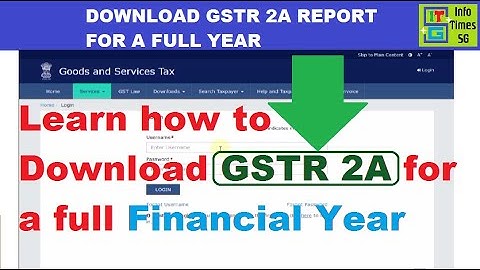 GSTR 2A Download Full Year | Download GSTR 2A | Download GSTR 2A in Excel for Full Year