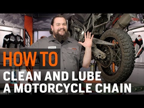 How To Clean & Lube Your Motorcycle Chain at RevZilla.com 