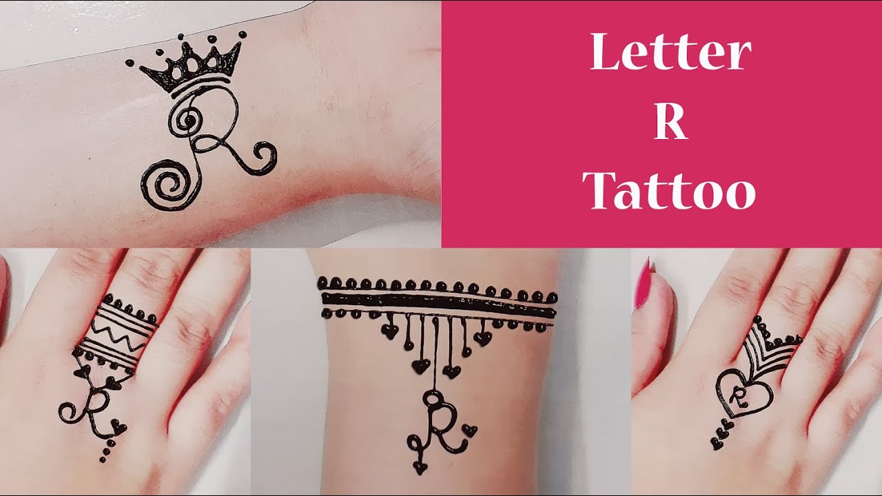 Letter 'R' Tattoo + Ring Mehndi Designs #mehndidesigns #mehndiart ...