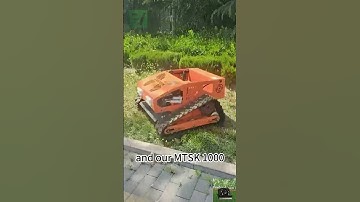 caterpillar wireless radio control lawn mulcher buy online #farming #machinerychannel #mower