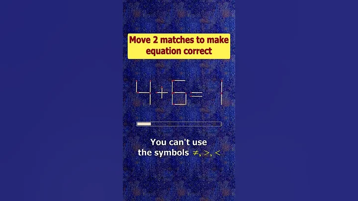 Fix the equation by moving 2 sticks #shots #puzzles #logicpuzzles #mathspuzzle #hindipuzzles