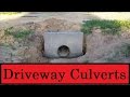 Installing Driveway Culverts