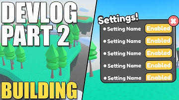 Roblox Studio Devlog Part 2 - BUILDING and UI DESIGN