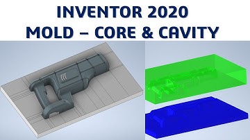Inventor 2020 Tutorial #158 | Mold Design - Core & Cavity