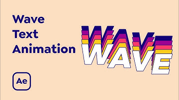 Wave Text Animation [After Effects Tutorial]