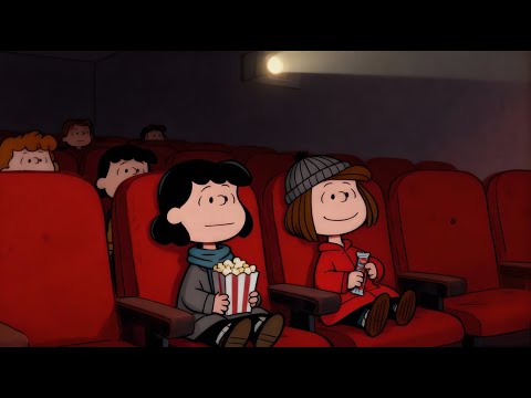 Cozy Winter Jazz Playlist 🎷Soothing Jazz Music for Relaxing 🎼🎷 Peanuts-Style Cinema Night 🎬📽️🍿