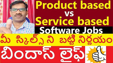 Product vs Service based Software Companies-Complete Information |Journey with Joga Rao|