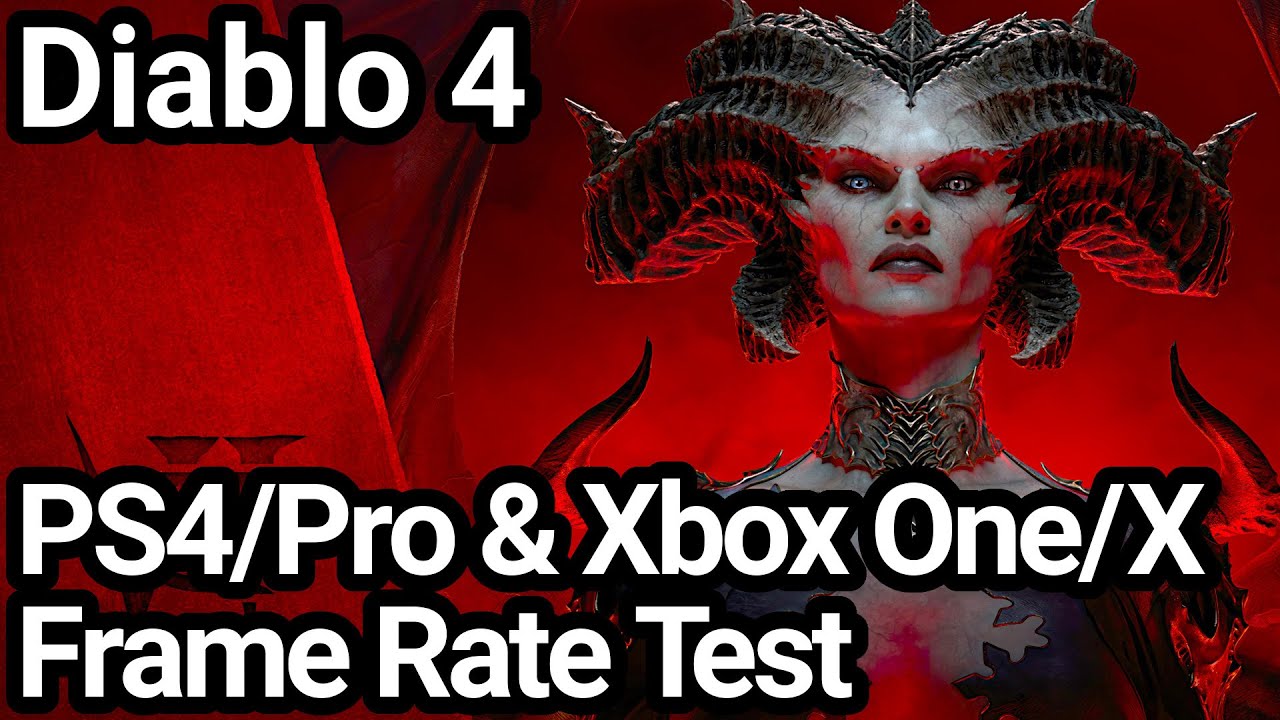 Diablo 4 PS4/Pro and Xbox One X/S Frame Rate Test 