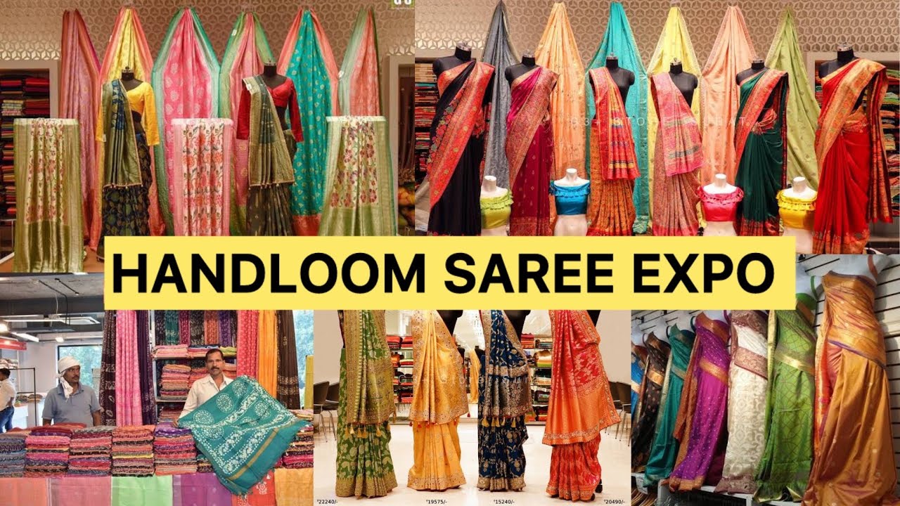 Handloom saree expo Delhi | india biggest saree expo delhi 😮