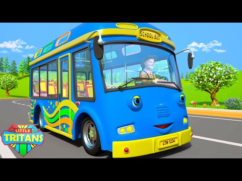 Колеса на автобусе песня для детей и мультфильм видео от Little Tritans