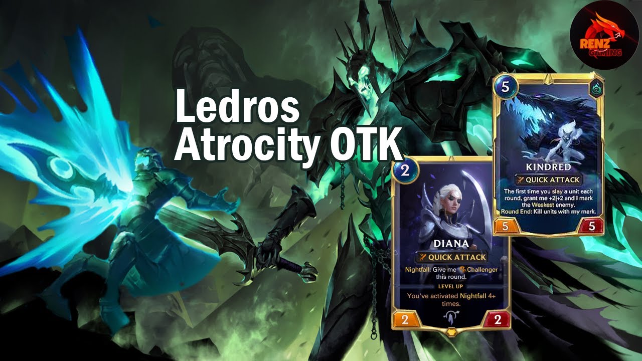 Ledros OTK ! | Bluffing with Champions playing ledros and atrocity| LegendOfRuneterra