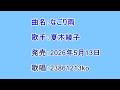 曲名:なごり雨 歌手:夏木綾子 歌唱:23861213ko