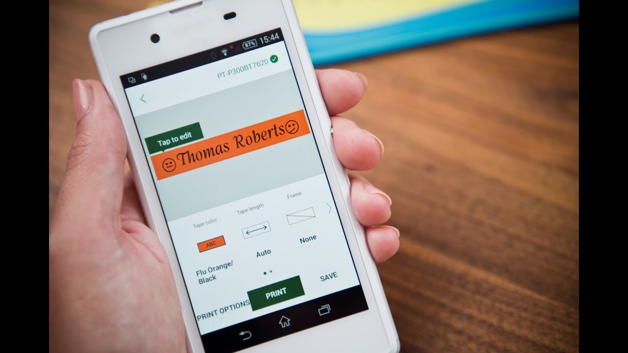 Brother P-touch Design&Print app - YouTube