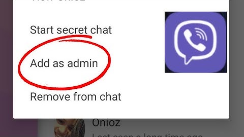 How to make admin in Viber Group
