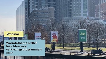Warmtethemas 2026 - Inzichten voor verkiezingsprogramma
