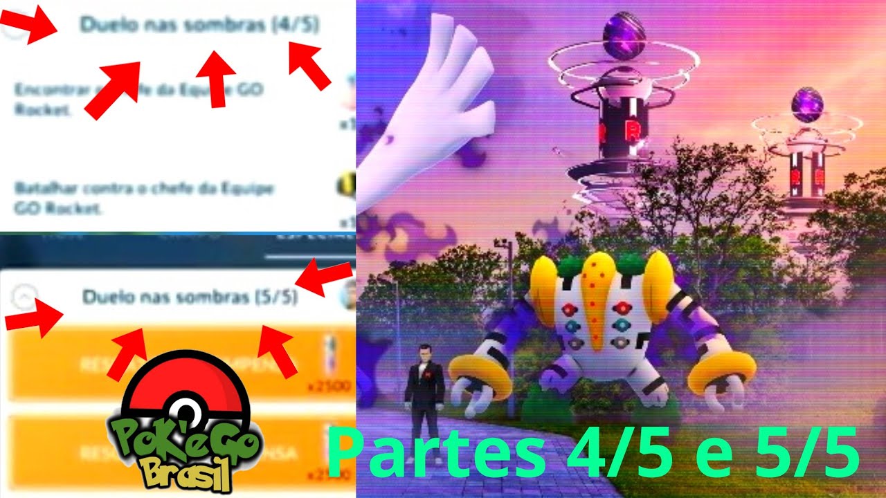 Pokémon Go - Missão Uma Sombra de Sete Cores - Etapas e