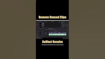 Remove Unused Clips in DaVinci Resolve [ Tutorial ] Clean Up Bin