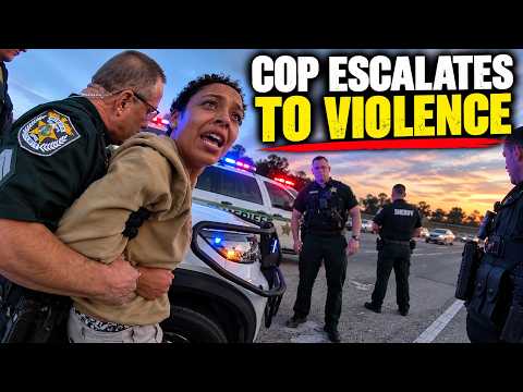 COP CRASHES OUT & PRESSES WOMAN AGAINST PATROL CAR OVER CHEMICALS!