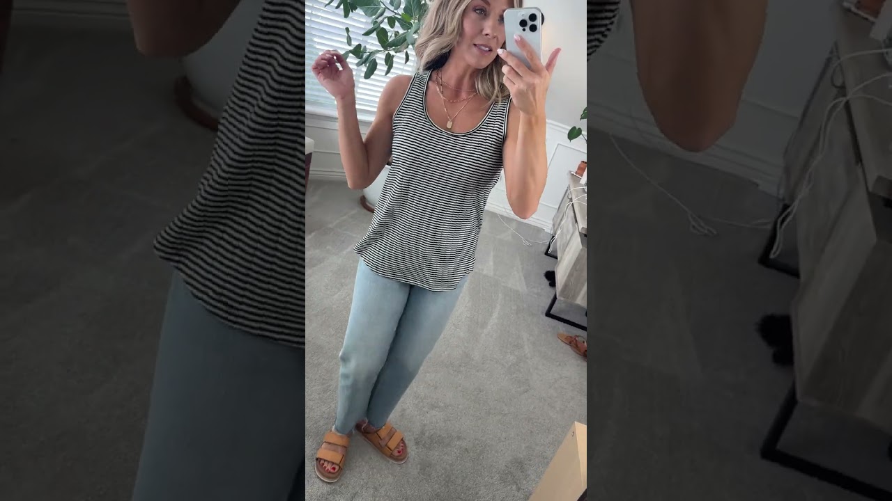 Favorite Flowy Striped Tank