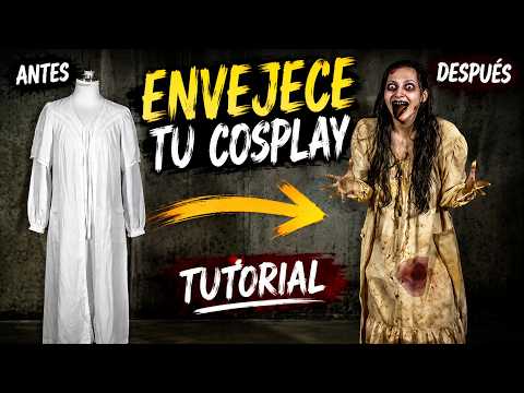 COSPLAY Weathering Tutorial: turn a clean nightgown into a horror one 👹