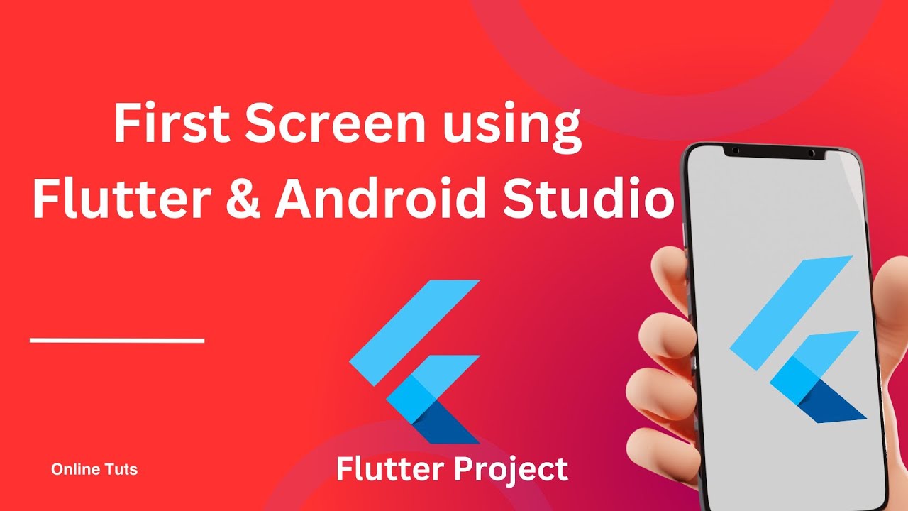 How to Create a First App Screen Using Flutter and Android Studio - YouTube