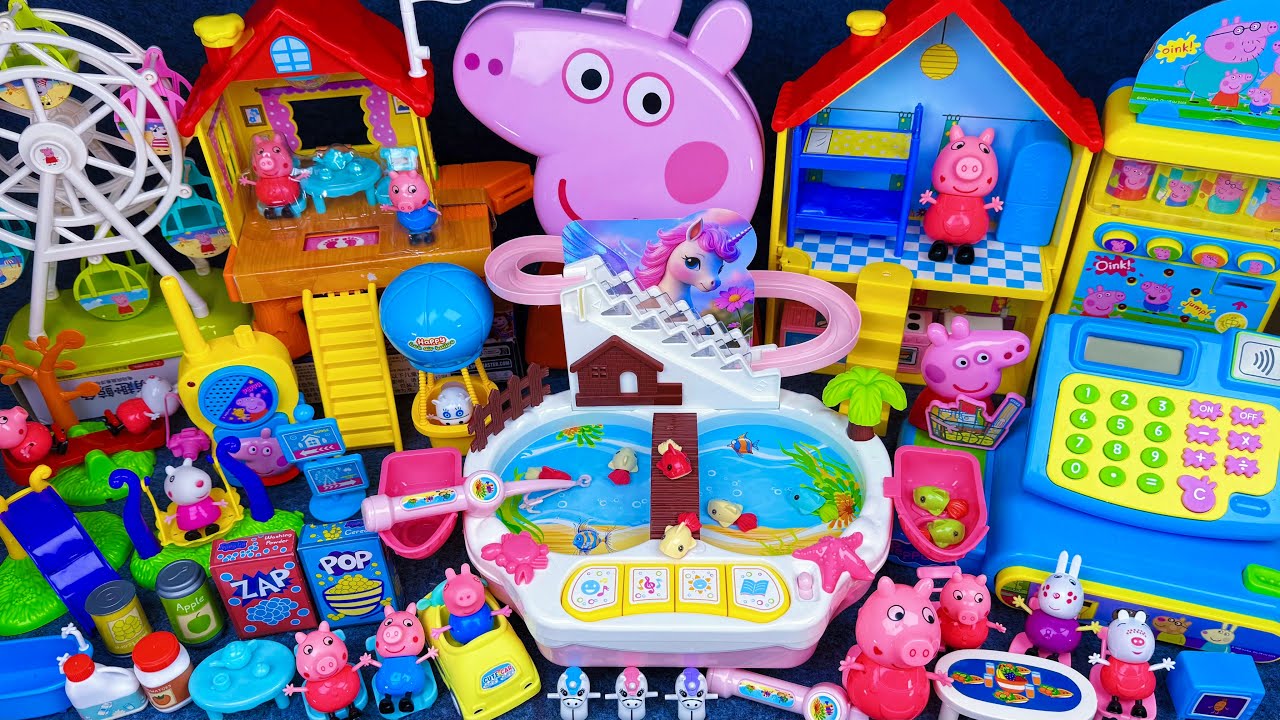 12 Minutes Satisfying with Unboxing Peppa Pig House ＆ Slide Playground Toy World ASMR | Review Toys