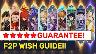 How To Get The MOST ★★★★★ Characters As F2P | Genshin Impact