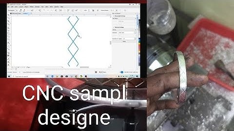 CNC bangles designe making corel drw full video#kada#goldjewellery 