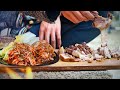 Bossam Kimchi with Beef Rib / الكيمتشي مع ضلع اللحم البقري / Bushcraft Cooking
